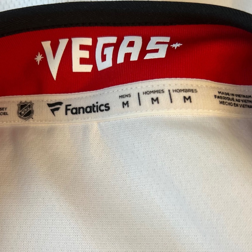 Fanatics NWT Vegas Golden Knights NHL Breakaway Away Jersey White Gold. Medium - Picture 8 of 14